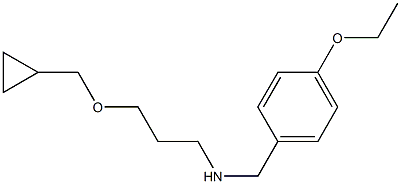 [3-(cyclopropylmethoxy)propyl][(4-ethoxyphenyl)methyl]amine Structure