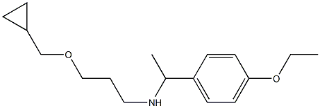 [3-(cyclopropylmethoxy)propyl][1-(4-ethoxyphenyl)ethyl]amine Structure