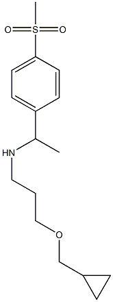 [3-(cyclopropylmethoxy)propyl][1-(4-methanesulfonylphenyl)ethyl]amine Structure