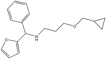 [3-(cyclopropylmethoxy)propyl][furan-2-yl(phenyl)methyl]amine Structure