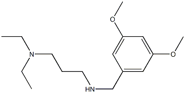 [3-(diethylamino)propyl][(3,5-dimethoxyphenyl)methyl]amine 구조식 이미지