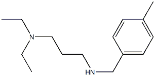 [3-(diethylamino)propyl][(4-methylphenyl)methyl]amine Structure