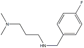 [3-(dimethylamino)propyl][(4-fluorophenyl)methyl]amine Structure