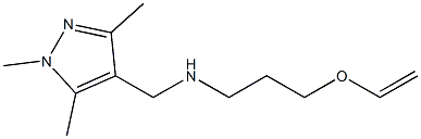 [3-(ethenyloxy)propyl][(1,3,5-trimethyl-1H-pyrazol-4-yl)methyl]amine 구조식 이미지