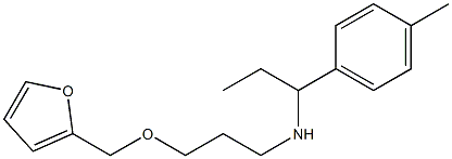 [3-(furan-2-ylmethoxy)propyl][1-(4-methylphenyl)propyl]amine Structure