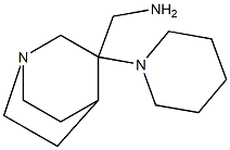 [3-(piperidin-1-yl)-1-azabicyclo[2.2.2]octan-3-yl]methanamine Structure