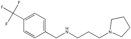 [3-(pyrrolidin-1-yl)propyl]({[4-(trifluoromethyl)phenyl]methyl})amine Structure