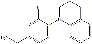 [3-fluoro-4-(1,2,3,4-tetrahydroquinolin-1-yl)phenyl]methanamine Structure