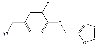 [3-fluoro-4-(furan-2-ylmethoxy)phenyl]methanamine 구조식 이미지