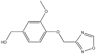 [3-methoxy-4-(1,2,4-oxadiazol-3-ylmethoxy)phenyl]methanol 구조식 이미지