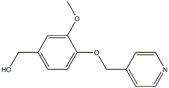 [3-methoxy-4-(pyridin-4-ylmethoxy)phenyl]methanol 구조식 이미지