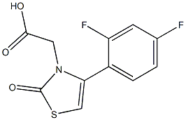 [4-(2,4-difluorophenyl)-2-oxo-1,3-thiazol-3(2H)-yl]acetic acid 구조식 이미지