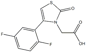 [4-(2,5-difluorophenyl)-2-oxo-1,3-thiazol-3(2H)-yl]acetic acid 구조식 이미지