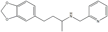 [4-(2H-1,3-benzodioxol-5-yl)butan-2-yl](pyridin-2-ylmethyl)amine 구조식 이미지