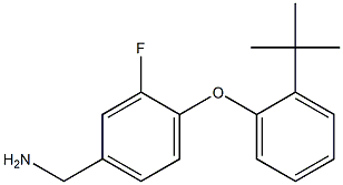 [4-(2-tert-butylphenoxy)-3-fluorophenyl]methanamine 구조식 이미지