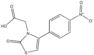 [4-(4-nitrophenyl)-2-oxo-1,3-thiazol-3(2H)-yl]acetic acid Structure