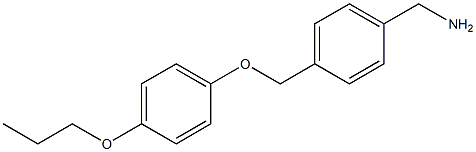 [4-(4-propoxyphenoxymethyl)phenyl]methanamine Structure