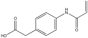 [4-(acryloylamino)phenyl]acetic acid 구조식 이미지