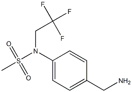 [4-(aminomethyl)phenyl]-N-(2,2,2-trifluoroethyl)methanesulfonamide 구조식 이미지