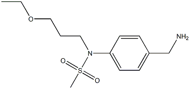 [4-(aminomethyl)phenyl]-N-(3-ethoxypropyl)methanesulfonamide Structure