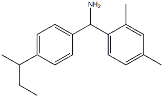 [4-(butan-2-yl)phenyl](2,4-dimethylphenyl)methanamine Structure