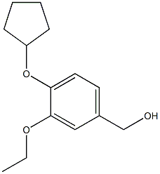 [4-(cyclopentyloxy)-3-ethoxyphenyl]methanol Structure