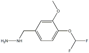 [4-(difluoromethoxy)-3-methoxybenzyl]hydrazine Structure