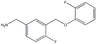 [4-fluoro-3-(2-fluorophenoxymethyl)phenyl]methanamine 구조식 이미지