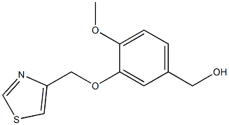 [4-methoxy-3-(1,3-thiazol-4-ylmethoxy)phenyl]methanol 구조식 이미지