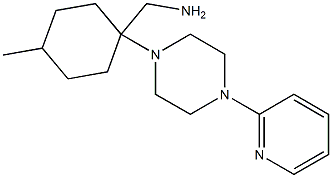 [4-methyl-1-(4-pyridin-2-ylpiperazin-1-yl)cyclohexyl]methylamine Structure