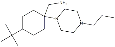 [4-tert-butyl-1-(4-propylpiperazin-1-yl)cyclohexyl]methanamine Structure