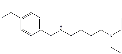 [5-(diethylamino)pentan-2-yl]({[4-(propan-2-yl)phenyl]methyl})amine Structure