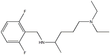 [5-(diethylamino)pentan-2-yl][(2,6-difluorophenyl)methyl]amine Structure