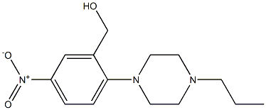 [5-nitro-2-(4-propylpiperazin-1-yl)phenyl]methanol Structure