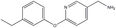 [6-(3-ethylphenoxy)pyridin-3-yl]methylamine 구조식 이미지