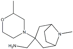 [8-methyl-3-(2-methylmorpholin-4-yl)-8-azabicyclo[3.2.1]octan-3-yl]methanamine 구조식 이미지