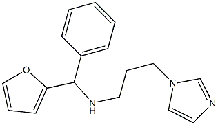 [furan-2-yl(phenyl)methyl][3-(1H-imidazol-1-yl)propyl]amine Structure