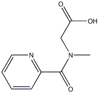 [methyl(pyridin-2-ylcarbonyl)amino]acetic acid Structure