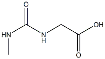 {[(methylamino)carbonyl]amino}acetic acid Structure