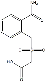 {[2-(aminocarbonyl)benzyl]sulfonyl}acetic acid Structure