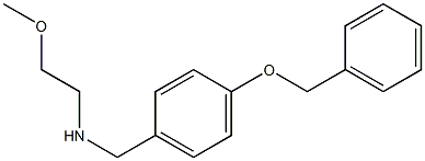 {[4-(benzyloxy)phenyl]methyl}(2-methoxyethyl)amine Structure