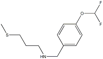 {[4-(difluoromethoxy)phenyl]methyl}[3-(methylsulfanyl)propyl]amine 구조식 이미지