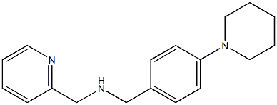{[4-(piperidin-1-yl)phenyl]methyl}(pyridin-2-ylmethyl)amine 구조식 이미지