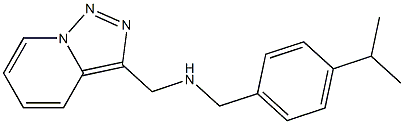 {[4-(propan-2-yl)phenyl]methyl}({[1,2,4]triazolo[3,4-a]pyridin-3-ylmethyl})amine 구조식 이미지