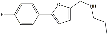 {[5-(4-fluorophenyl)furan-2-yl]methyl}(propyl)amine 구조식 이미지