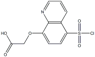 {[5-(chlorosulfonyl)quinolin-8-yl]oxy}acetic acid 구조식 이미지