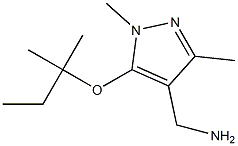 {1,3-dimethyl-5-[(2-methylbutan-2-yl)oxy]-1H-pyrazol-4-yl}methanamine 구조식 이미지