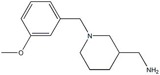 {1-[(3-methoxyphenyl)methyl]piperidin-3-yl}methanamine Structure