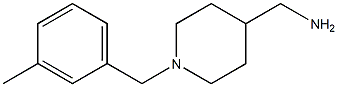{1-[(3-methylphenyl)methyl]piperidin-4-yl}methanamine Structure