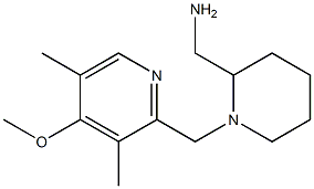 {1-[(4-methoxy-3,5-dimethylpyridin-2-yl)methyl]piperidin-2-yl}methanamine Structure